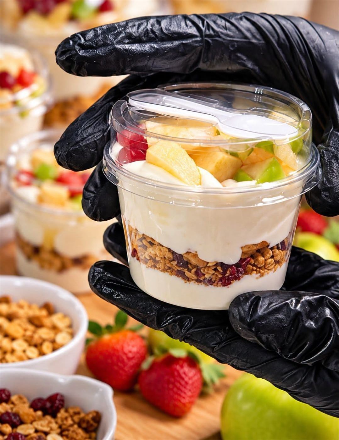 Yoghurt Parfait, design 2 by Anah Cakes