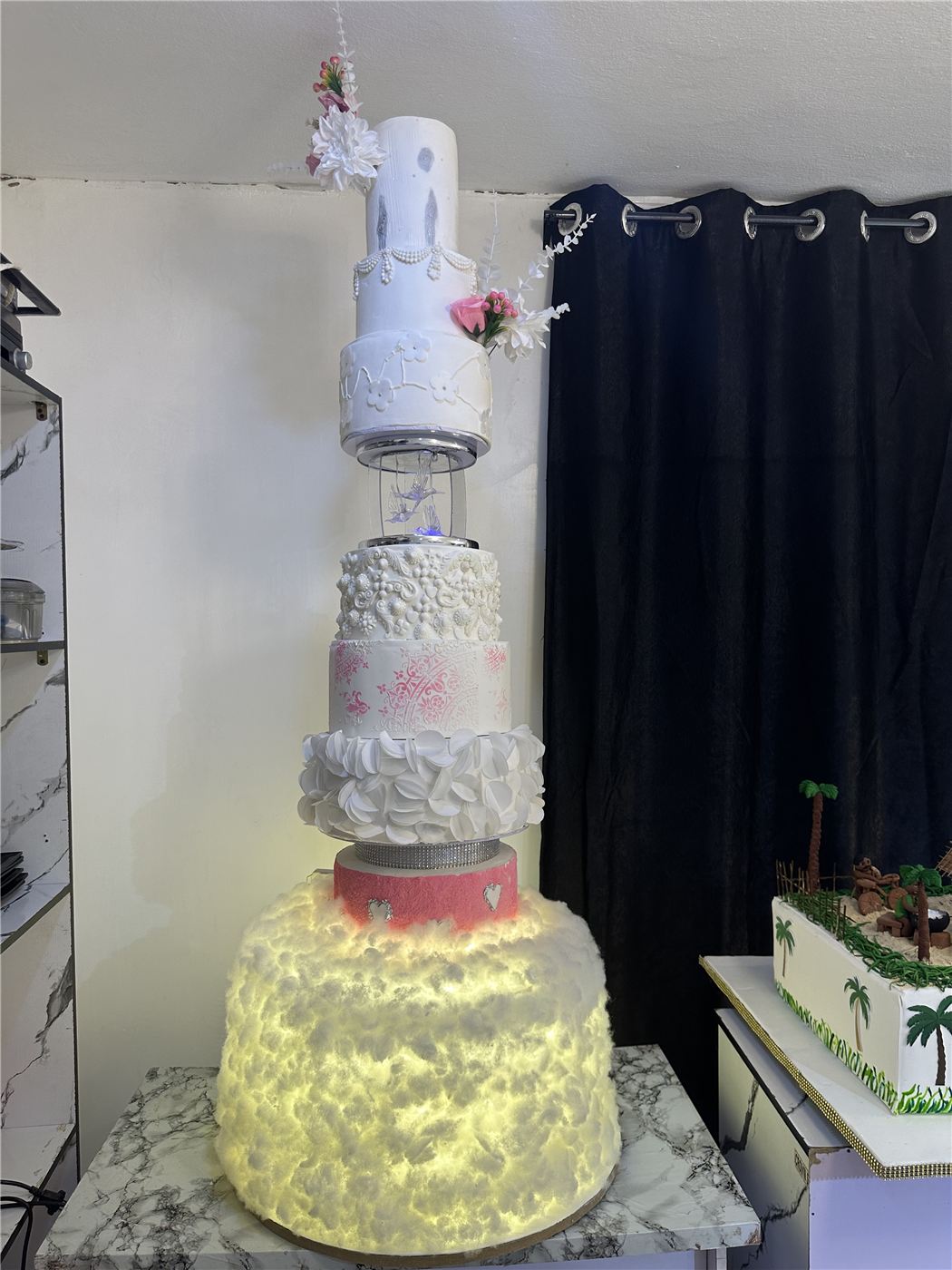 White Wedding Cakes, design 1 by Anah Cakes