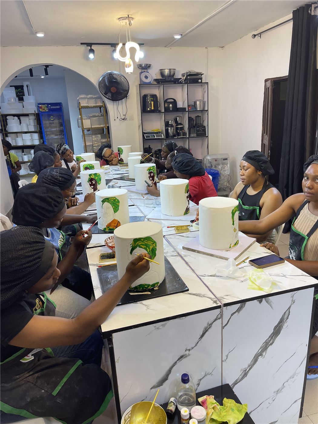 Students in class at Anahcakes Academy