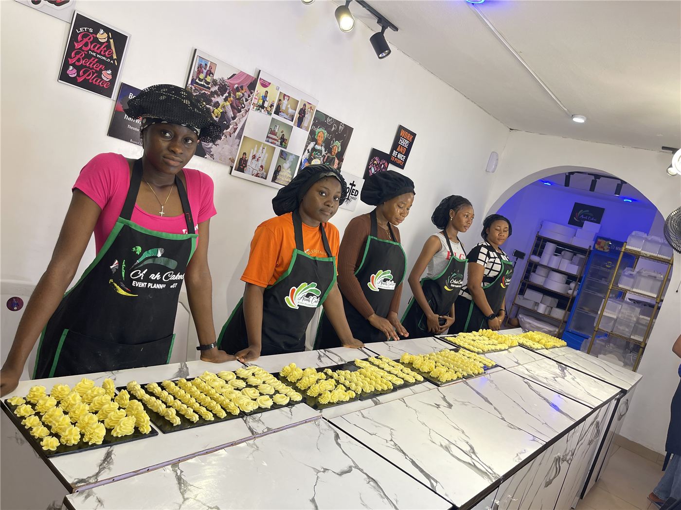 Students in class at Anahcakes Academy