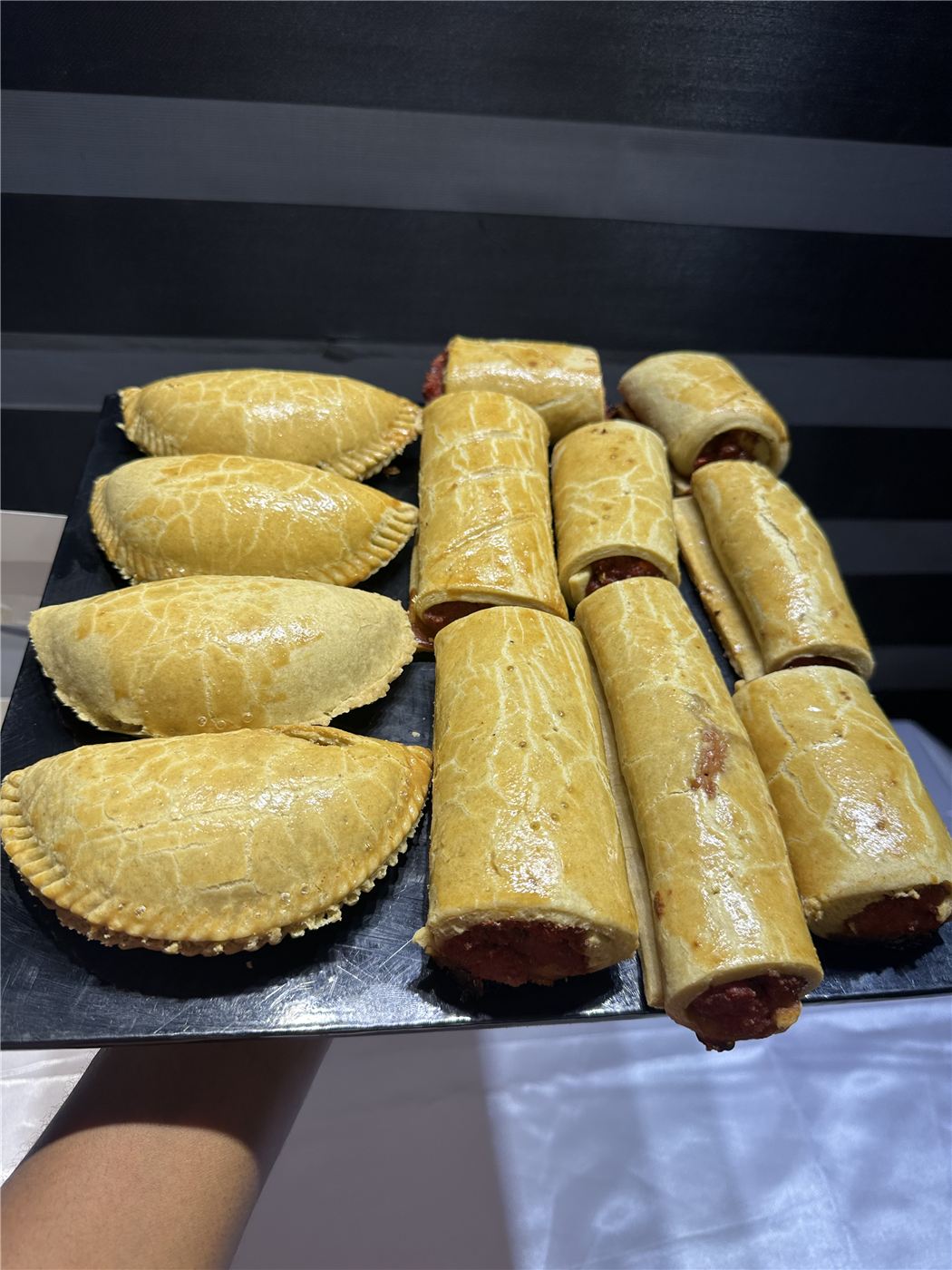 Sausage Rolls, design 1 by Anah Cakes